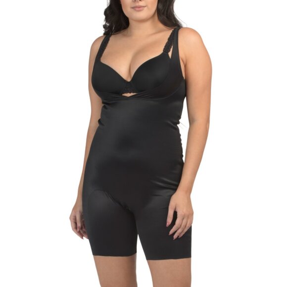 CHANTELLE Black Open Bust Mid Thigh Shaper - Picture 1 of 2